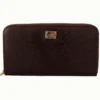 Dolce & Gabbana Women's Elegant Bordeaux Leather Continental Wallet