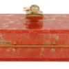 Dolce & Gabbana Women's Stunning Peach Clutch with Gold Chain