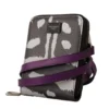 Dolce & Gabbana Women's Elegant Purple Leather Bifold Wallet with Strap