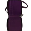 Dolce & Gabbana Women's Elegant Purple Leather Bifold Wallet with Strap