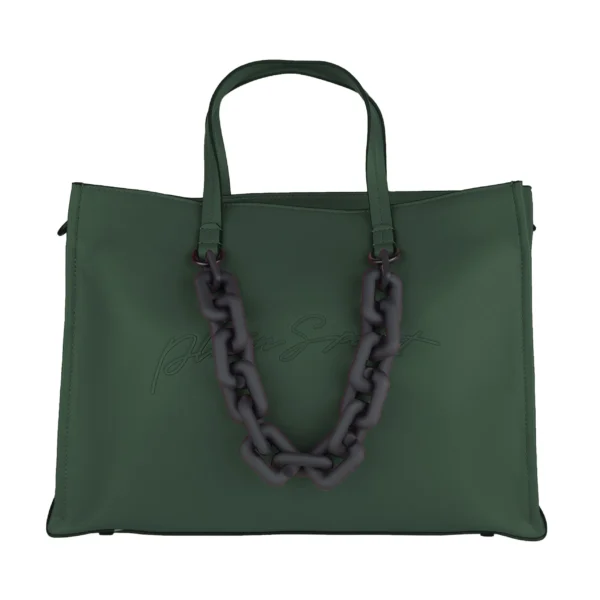 Plein Sport Green Polyethylene Women Shoulder Bag