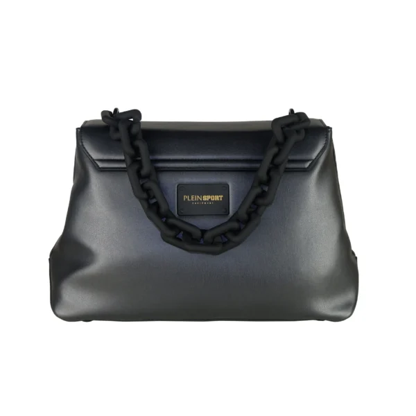 Plein Sport Women's Sleek Black Sports Handbag with Logo