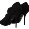 Dolce & Gabbana Women's Elegant Black Lace Stiletto Heels