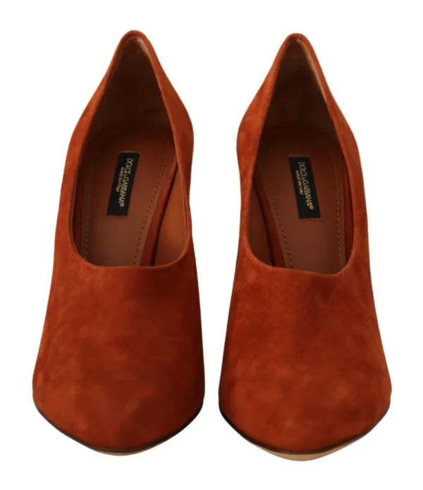 Dolce & Gabbana Women's Elegant Cognac Suede Pumps