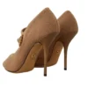 Dolce & Gabbana Women's Champagne Crystal Stiletto Pumps