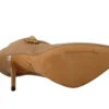 Dolce & Gabbana Women's Champagne Crystal Stiletto Pumps