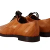Dolce & Gabbana Women's Elegant Eel Leather Lace-Up Formal Flats