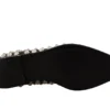 Dolce & Gabbana Women's Crystal-Embellished Leather Formal Flats
