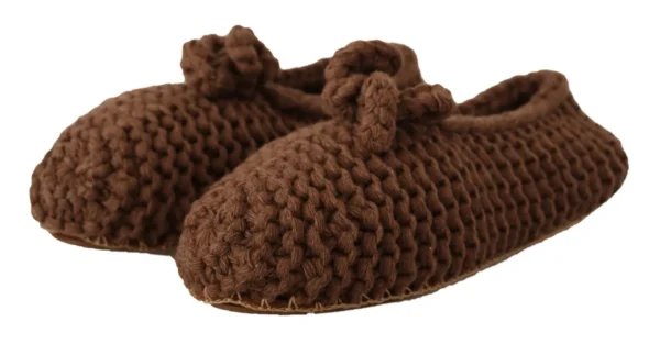 Dolce & Gabbana Women's Elegant Wool Knit Ballerina Flats
