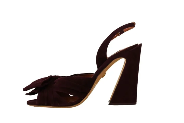 Dolce & Gabbana Women's Elegant Purple Suede Heels Sandals