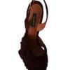 Dolce & Gabbana Women's Elegant Purple Suede Heels Sandals