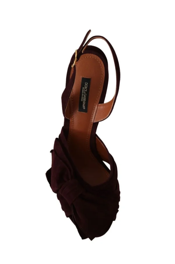 Dolce & Gabbana Women's Elegant Purple Suede Heels Sandals
