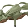 Dolce & Gabbana Women's Elegant Aqua Green Ankle Strap Crystal Sandals