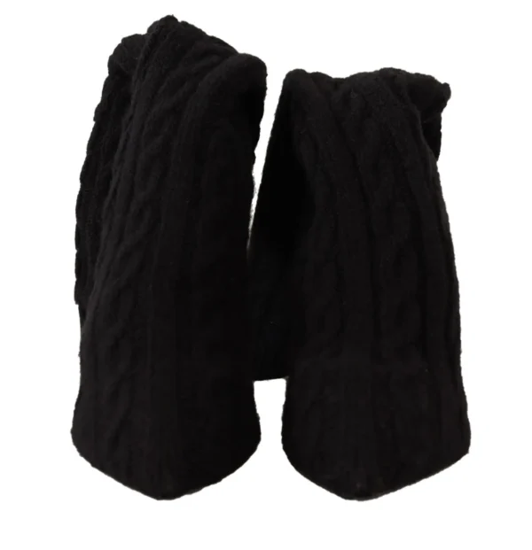 Dolce & Gabbana Women's Elegant Stretch Sock Boots in Black
