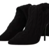 Dolce & Gabbana Women's Elegant Stretch Sock Boots in Black