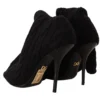 Dolce & Gabbana Women's Elegant Stretch Sock Boots in Black