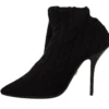 Dolce & Gabbana Women's Elegant Stretch Sock Boots in Black