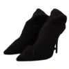 Dolce & Gabbana Women's Elegant Black Stretch Socks Boots