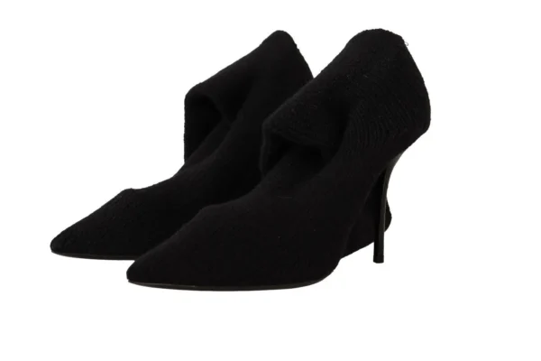 Dolce & Gabbana Women's Elegant Stretch Socks Boots in Black