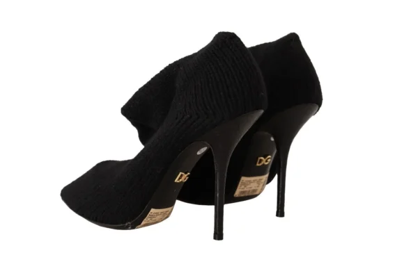 Dolce & Gabbana Women's Elegant Stretch Socks Boots in Black