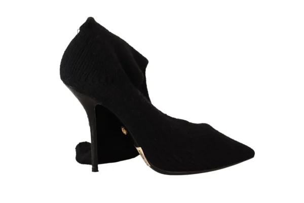Dolce & Gabbana Women's Elegant Stretch Socks Boots in Black