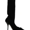Dolce & Gabbana Women's Elegant Stretch Socks Boots in Black