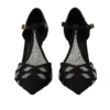 Dolce & Gabbana Women's Elegant Crystal-Embellished Suede Pumps
