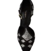 Dolce & Gabbana Women's Elegant Crystal-Embellished Suede Pumps