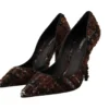 Dolce & Gabbana Women's Elegant Multicolor Tweed Pumps