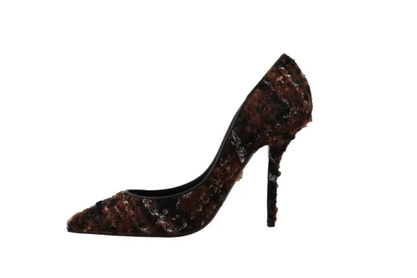 Dolce & Gabbana Women's Elegant Multicolor Tweed Pumps