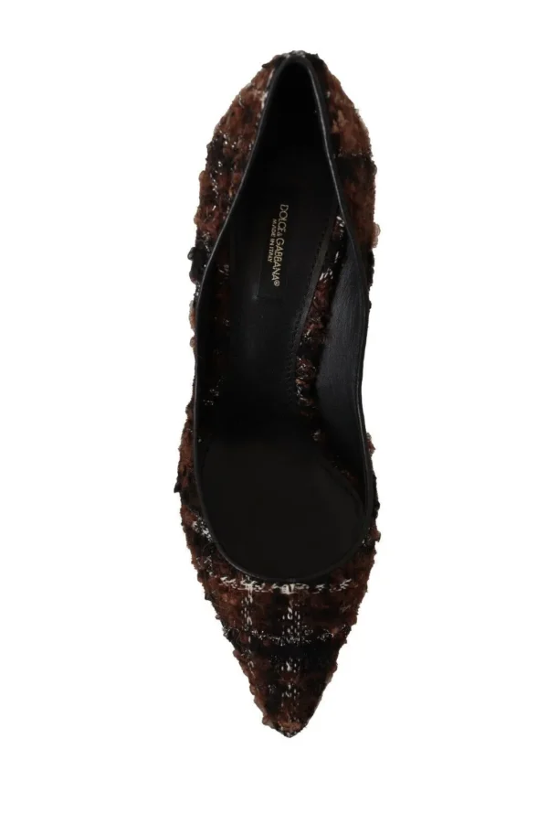 Dolce & Gabbana Women's Elegant Multicolor Tweed Pumps