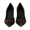 Dolce & Gabbana Women's Elegant Multicolor Tweed Pumps