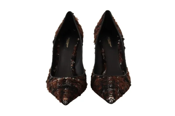 Dolce & Gabbana Women's Elegant Multicolor Tweed Pumps