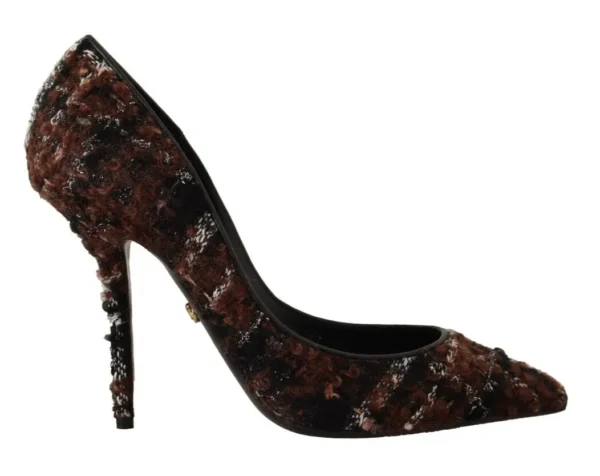 Dolce & Gabbana Women's Elegant Multicolor Tweed Pumps