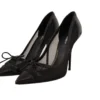 Dolce & Gabbana Women's Elegant Black Mesh Stiletto Pumps