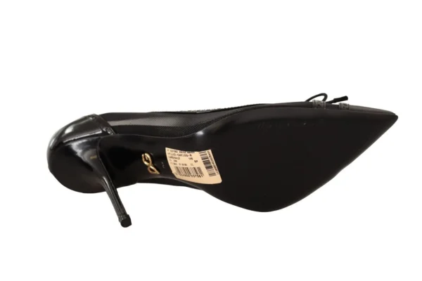 Dolce & Gabbana Women's Elegant Black Mesh Stiletto Pumps