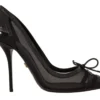 Dolce & Gabbana Women's Elegant Black Mesh Stiletto Pumps