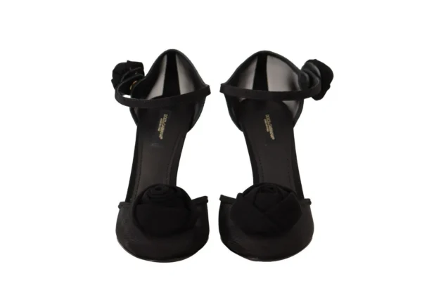 Dolce & Gabbana Women's Elegant Black Mesh Heels Pumps