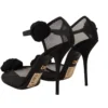 Dolce & Gabbana Women's Elegant Black Mesh Heels Pumps