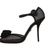 Dolce & Gabbana Women's Elegant Black Mesh Heels Pumps