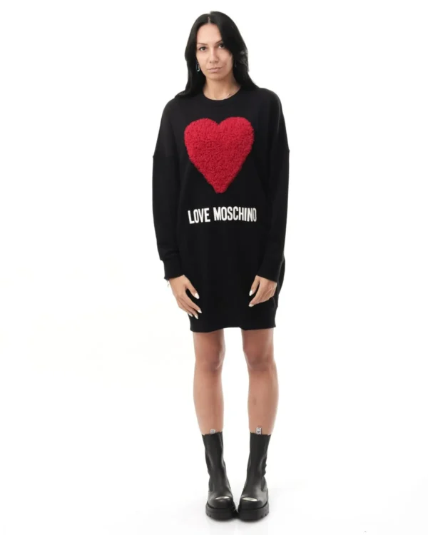 Love Moschino Women's Black Cotton Women Dress