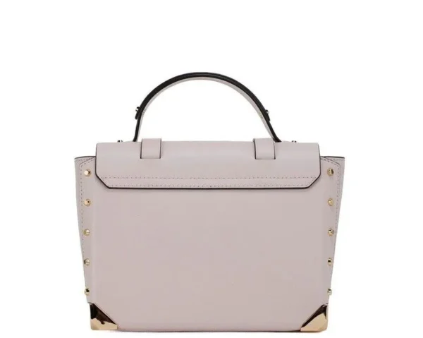 Michael Kors Women's Manhattan Medium Powder Blush Leather Top Handle Satchel Handbag