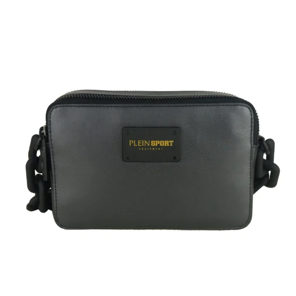 Plein Sport Women's Elegant Black Double Zip Handbag