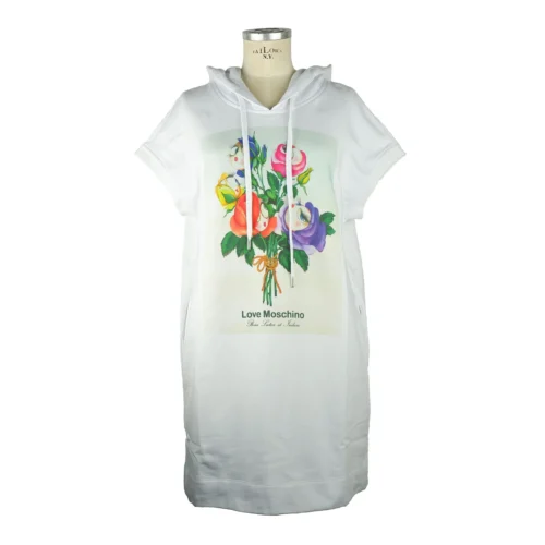 Love Moschino Women's White Cotton Women Dress