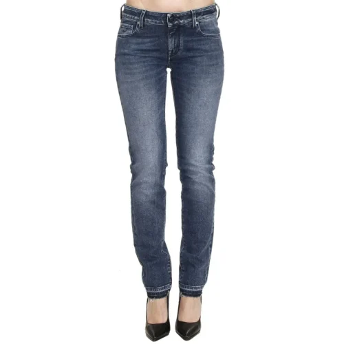 Jacob Cohen Women's Blue Cotton Women Slim-Fit Jean