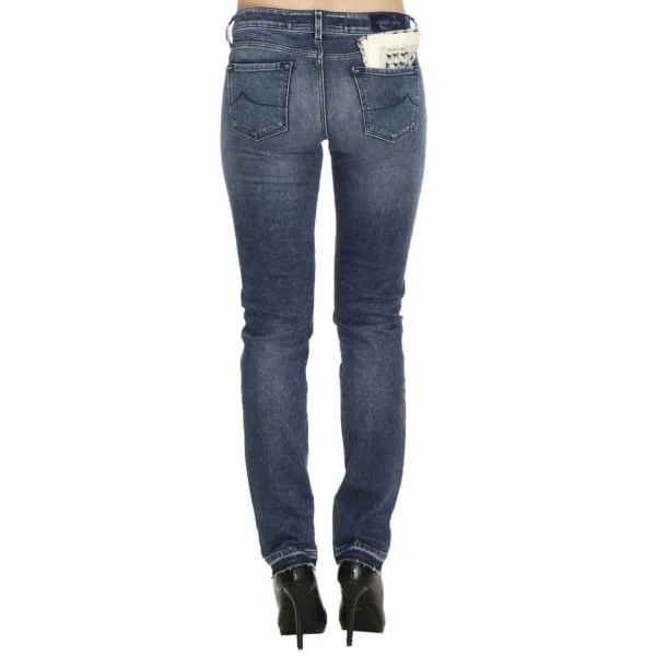 Jacob Cohen Women's Blue Cotton Women Slim-Fit Jean