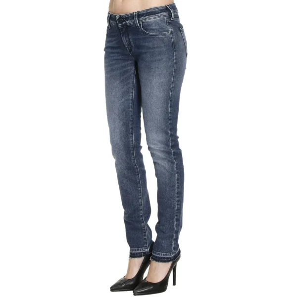 Jacob Cohen Women's Blue Cotton Women Slim-Fit Jean