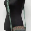 MCM Women's Klassik Mini Winter Moss Visetos Leather Multifunction Crossbody Handbag Green