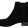 Dolce & Gabbana Women's Elegant Suede Mid-Calf Boots with Studded Heels