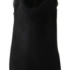 Dolce & Gabbana Women's Elegant Suede Mid-Calf Boots with Studded Heels